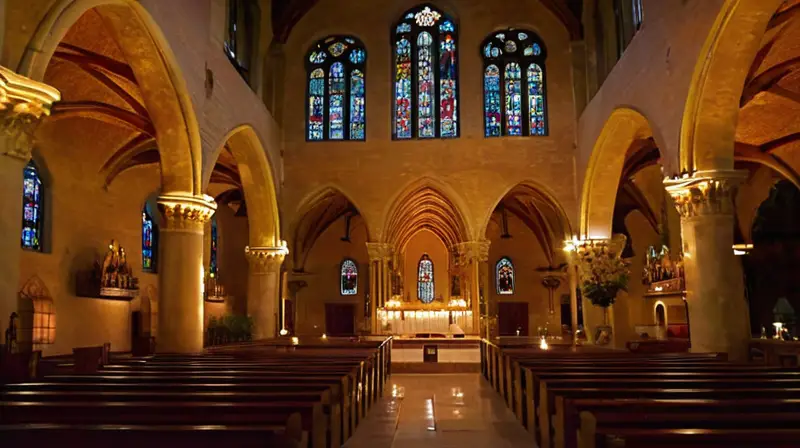 Catedral medieval majestuosa llena de detalles