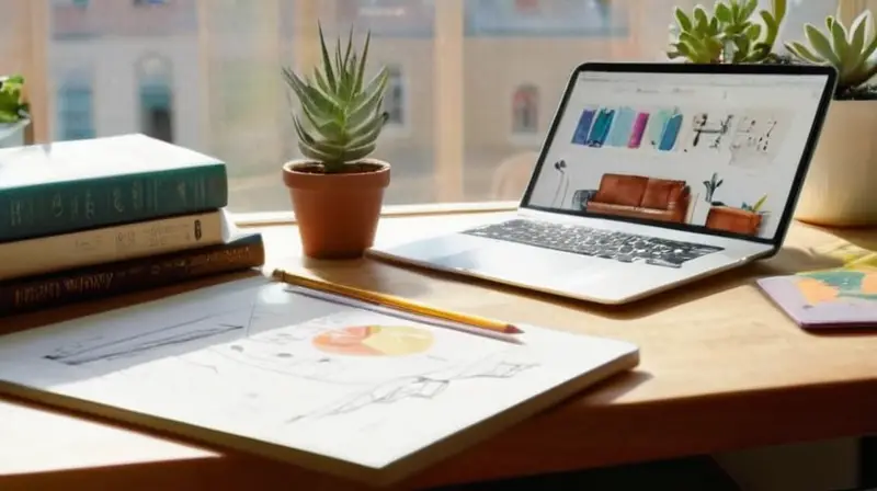 Espacio de trabajo moderno y creativo