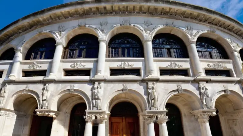 Contraste entre neoclásico y brutalismo arquitectónico