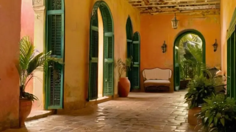 Edificio colonial vibrante y lleno de historia