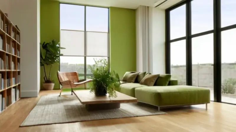 Habitación espaciosa y luminosa con diseño moderno